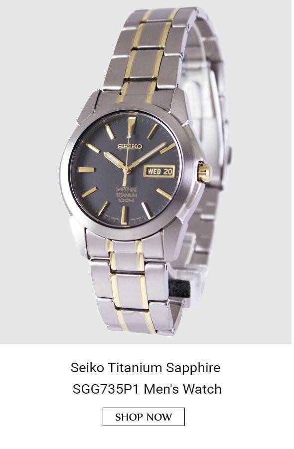 Newsletter Seiko Titanium Sapphire Watches On Sale Additional 10 discount code inside ChronoTales