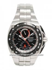 Seiko Sportura Alarm Chronograph Perpetual Watch SPC047P1 SPC047P SPC047