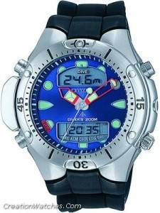 Citizen Aqualand Diver Depth Meter Promaster JP1060-01L JP1060