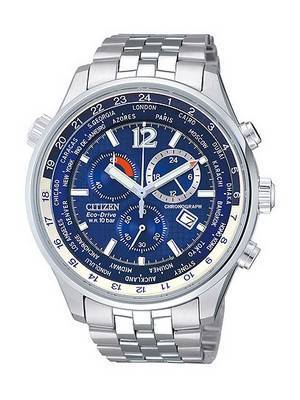 Citizen Chronograph Eco-Drive World time AT0365-56L Mens Watch