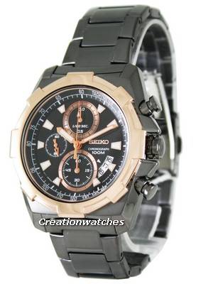 Seiko Quartz Chronograph SNDD54P1 SNDD54P Mens Watch