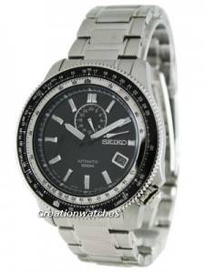 Seiko Superior Automatic Hand Winding SSA003J Black Dial Tachymeter Mens Watch