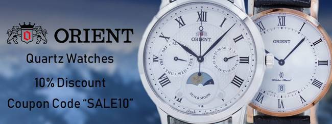 Orient hot sale watch coupon