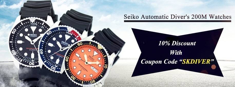 Seiko Automatic SKX Series Diver’s Watches On Sale – Coupon Code Inside!!
